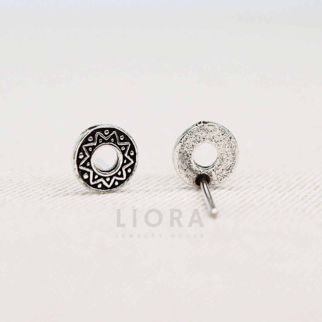 Circle Stud Earrings