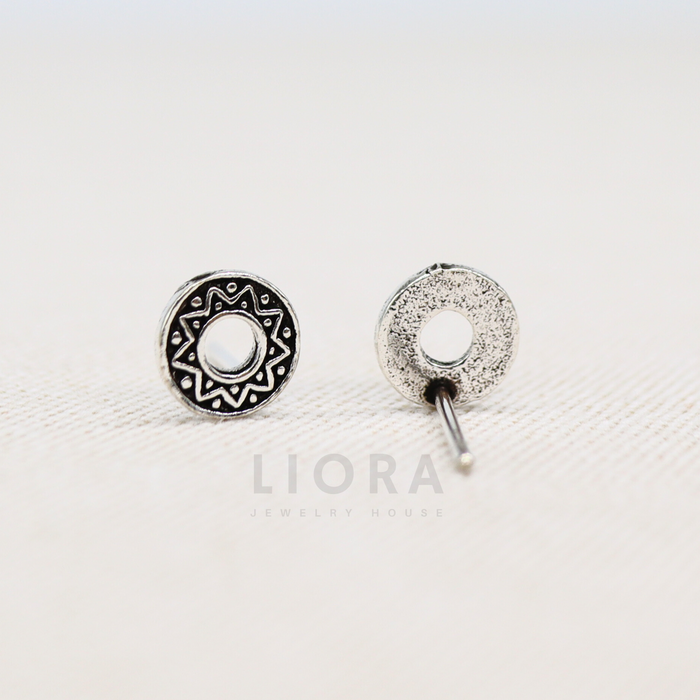 Circle Stud Earrings