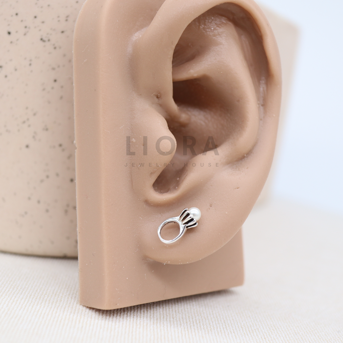 Ring Stud Earrings