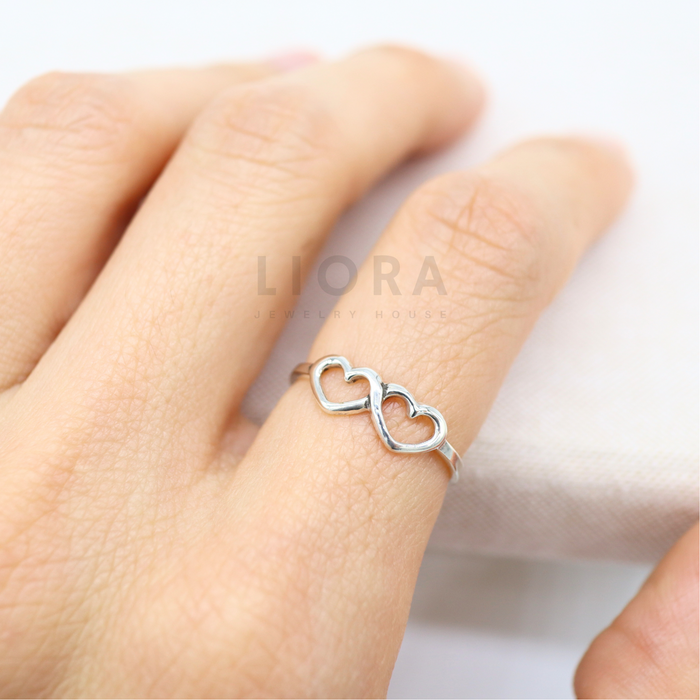 Double Heart Ring