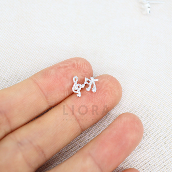 Music Notes Stud Earrings