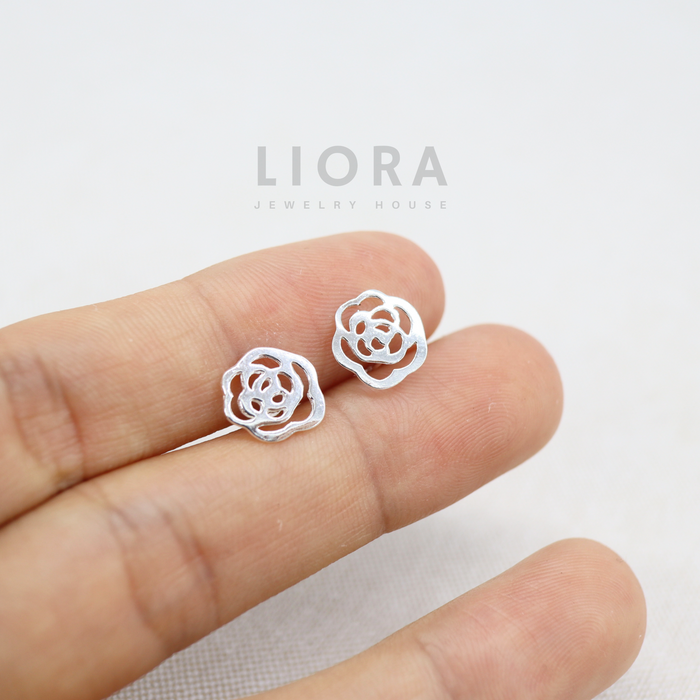 Rose Stud Earrings