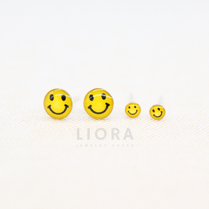 Smile Face Stud Earrings