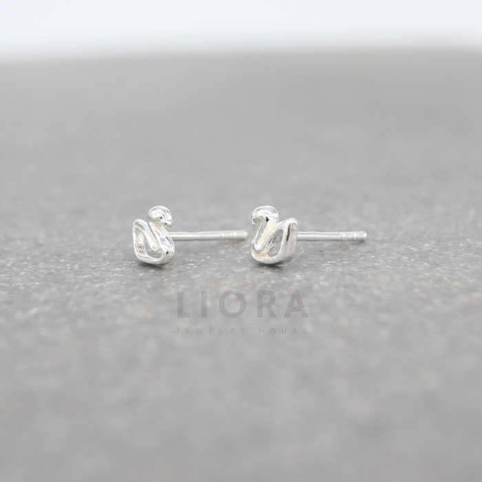 Swan Stud Earrings