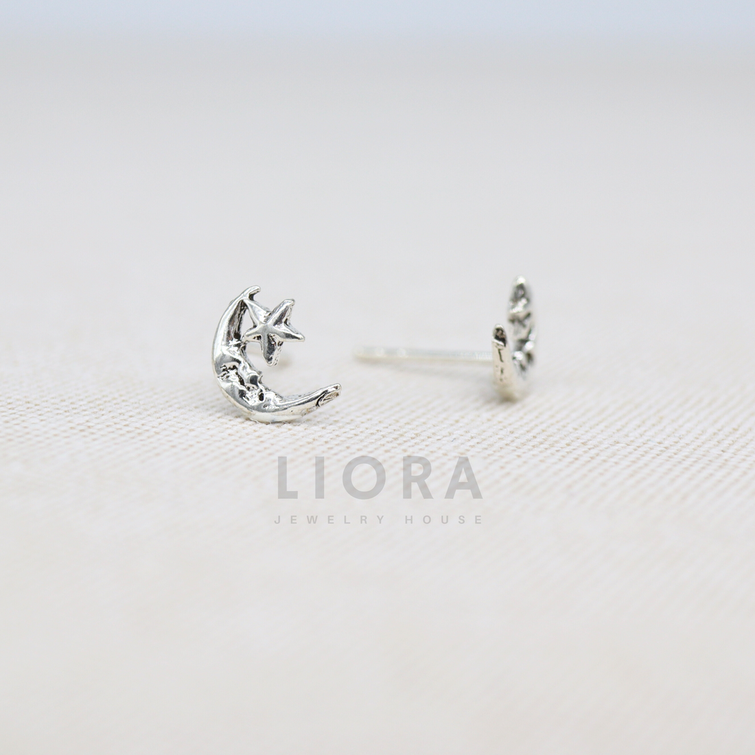 Moon Stud Earrings