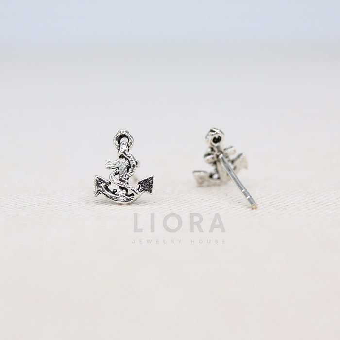 Old Anchor Stud Earrings