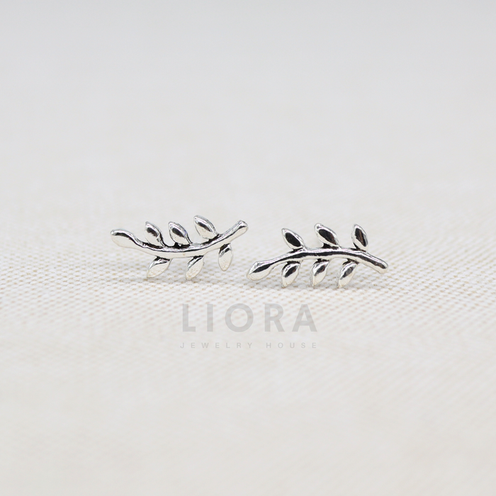 Olive Branch Stud Earrings