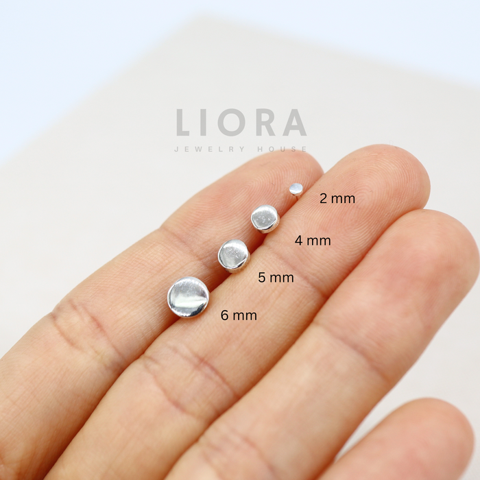 Disc Stud Earrings