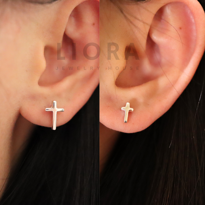 Cross Stud Earrings