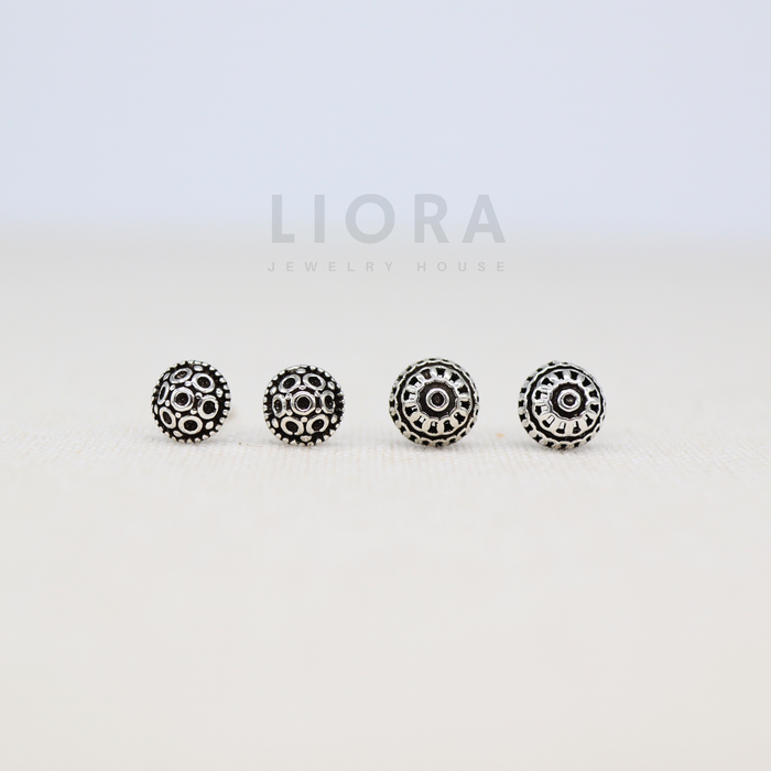 Mini Dome Stud Earrings