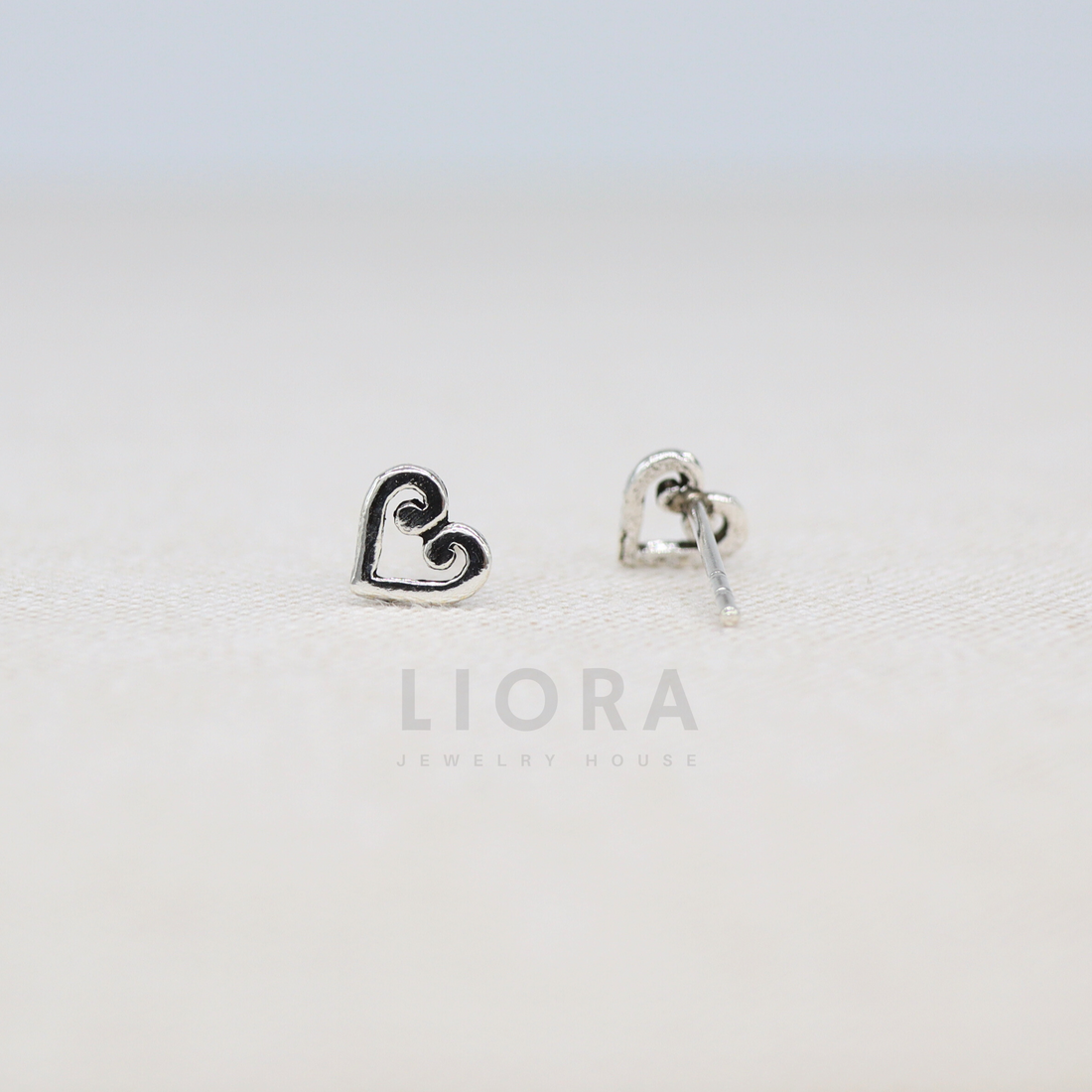 Heart Stud Earrings