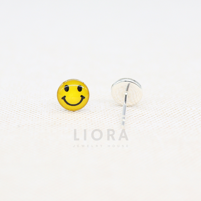 Smile Face Stud Earrings