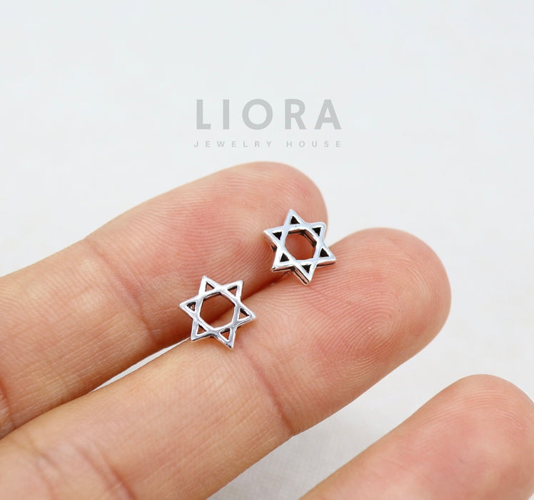 Star of David Stud Earrings