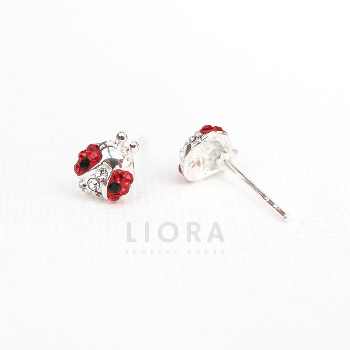 Lady Bug Stud Earrings