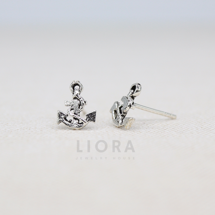 Old Anchor Stud Earrings