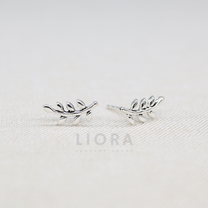 Olive Branch Stud Earrings