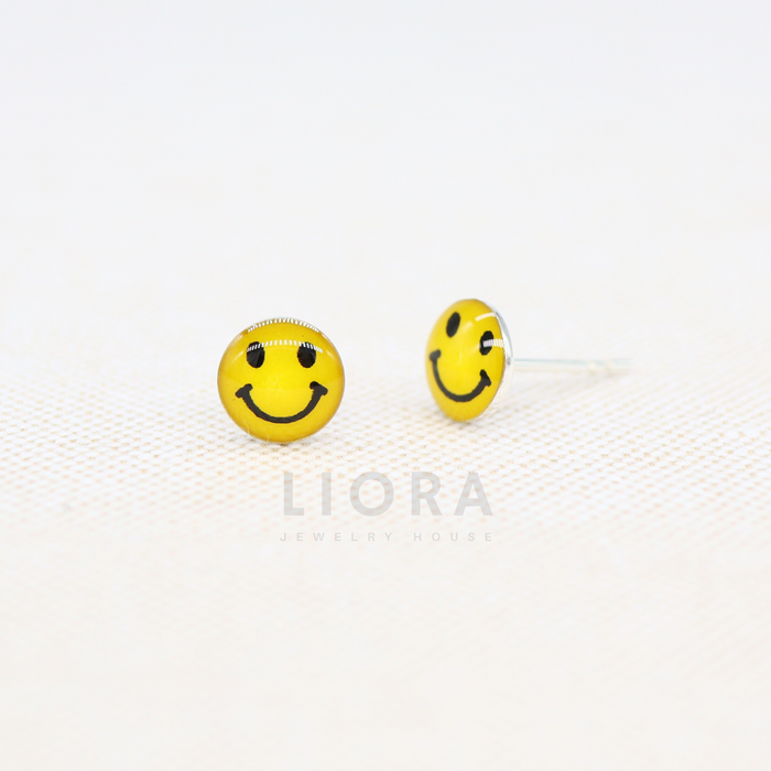 Smile Face Stud Earrings