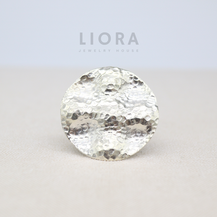 Hammered Disc Ring