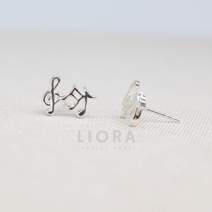 Music Notes Stud Earrings