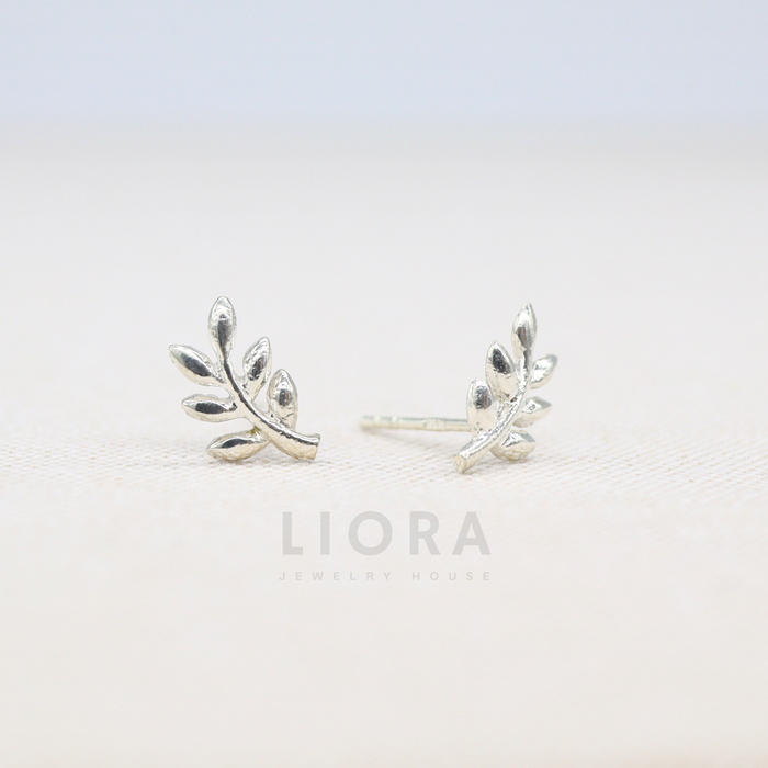 Olive Branch Stud Earrings