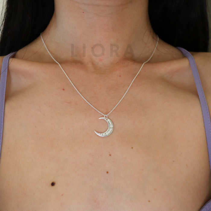 Moon Pendant Necklace