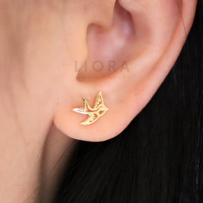 Swallow Stud Earrings