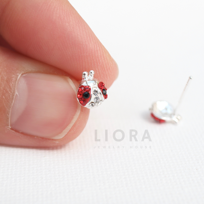 Lady Bug Stud Earrings