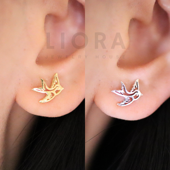 Swallow Stud Earrings