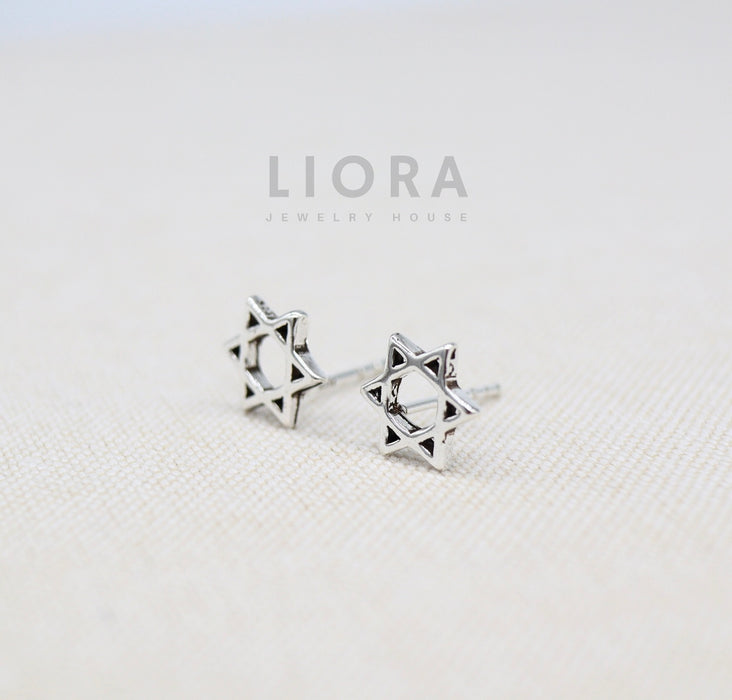 Star of David Stud Earrings