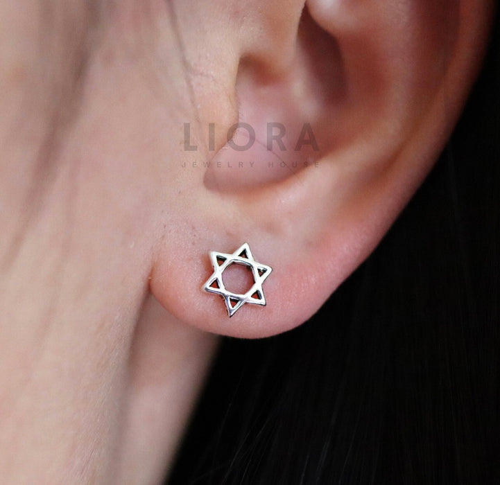 Star of David Stud Earrings