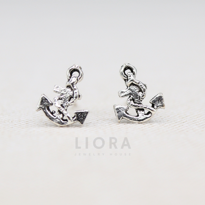 Old Anchor Stud Earrings