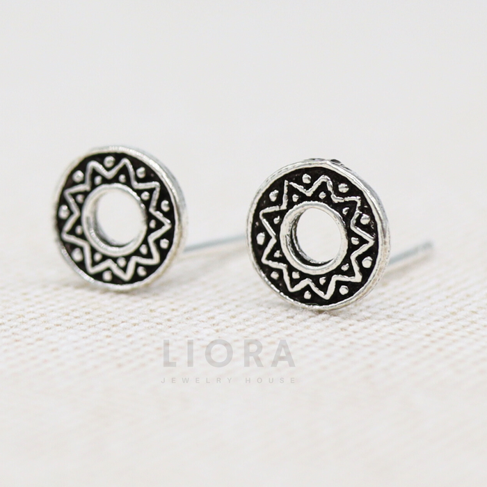 Circle Stud Earrings