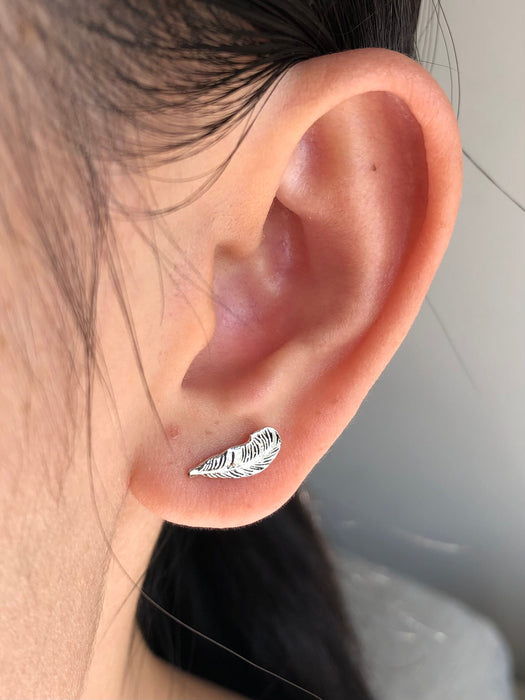 Feather Stud Earrings