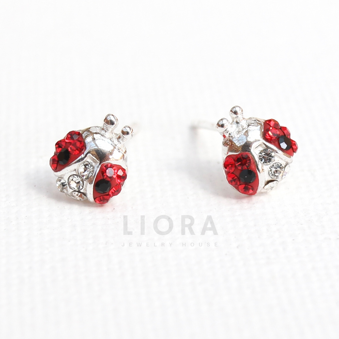 Lady Bug Stud Earrings