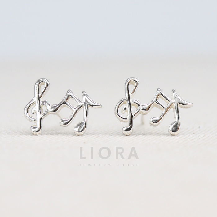 Music Notes Stud Earrings