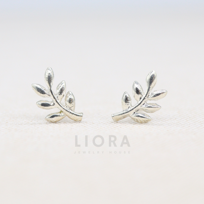 Olive Branch Stud Earrings